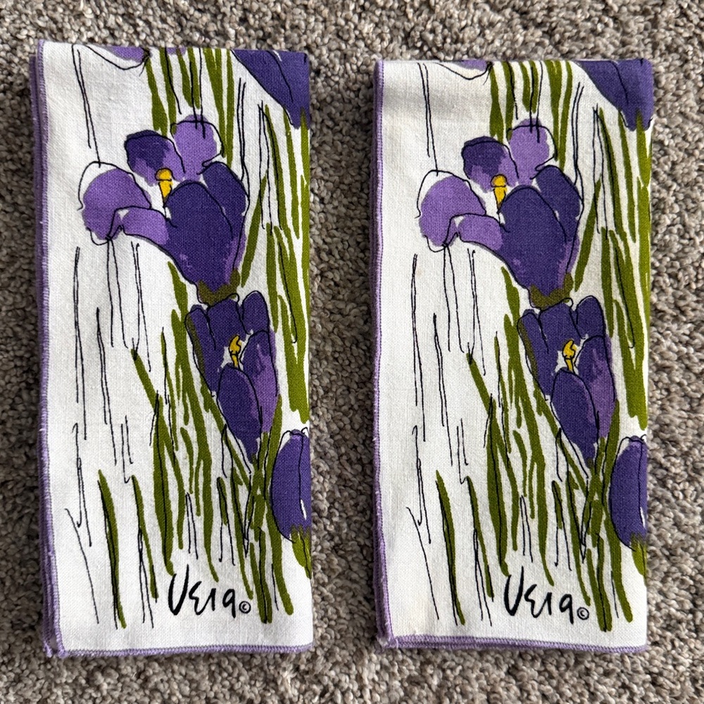 Vintage Vera Neumann Cloth Napkins - A Pair
